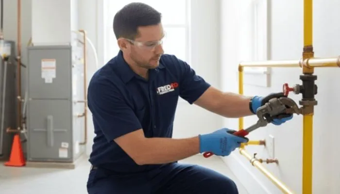 licensed-plumber-repairing-yellow-coated-gas-line-and-shutoff-valve-appliance-gas-fitting-service